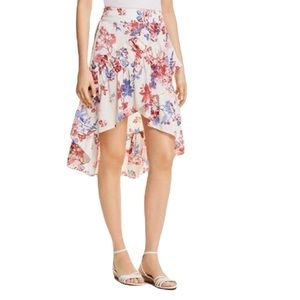 Misa Los Angeles Liz Floral Print Hi-Low Skirt